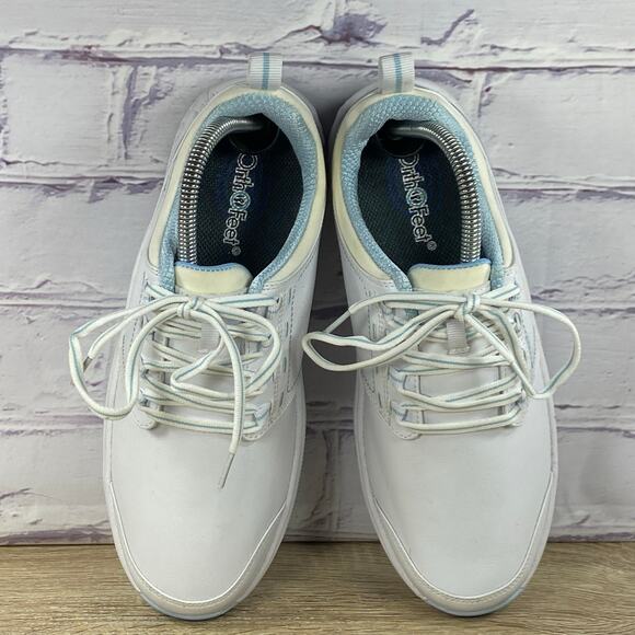 Orthofeet Talya 742 White Comfort Sneakers Women's 9 Wide Nursing Slip Resistant - Picture 6 of 8